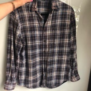 Urban Outfitters Distressed Flannel
